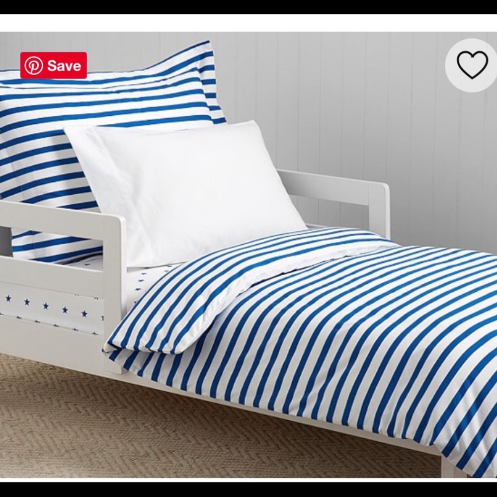 Pottery Barn Kids Stripe Toddler Duvet Cover
